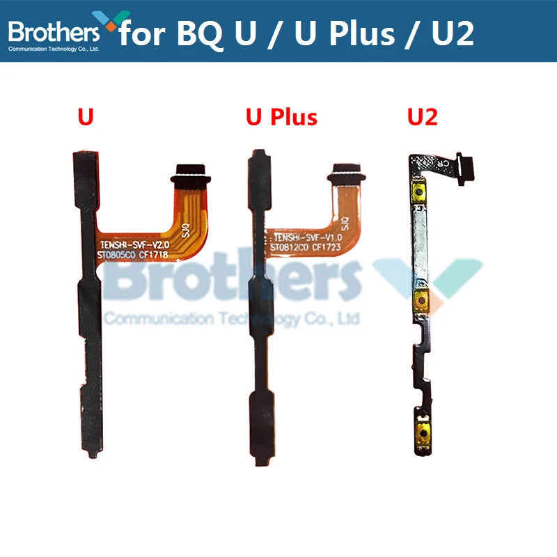 

For BQ Aquaris U U Plus U2 Power Flex Cable Volume Buttons Flex Cable For BQ U2 U Plus Power On Off Flex Cable Phone Replacement