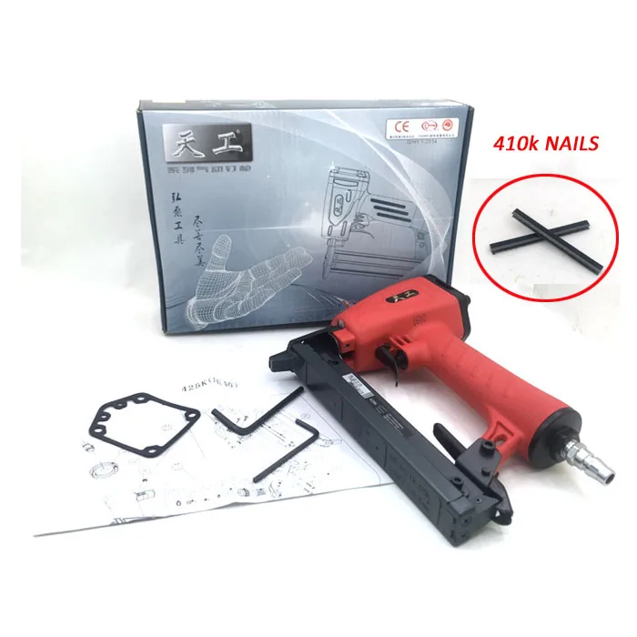 

Tian Gong 425K Nail Gun K Nail Pneumatic Nail Gun Woodworking Iron Woven Rattan Furniture Aluminum Tube Free Narrow Staplers