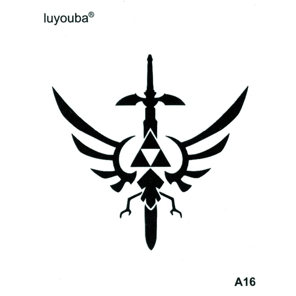 

Герой меч с печатью водостойкая временная татуировка наклейка поддельная татуировка боди-арт флэш-татуировка татуировки временные