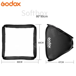 Godox Softbox Bowens Mount 40cm 50cm 60cm 80cm Studio Light Box for Flash LED Lamp Pphotography Accessories