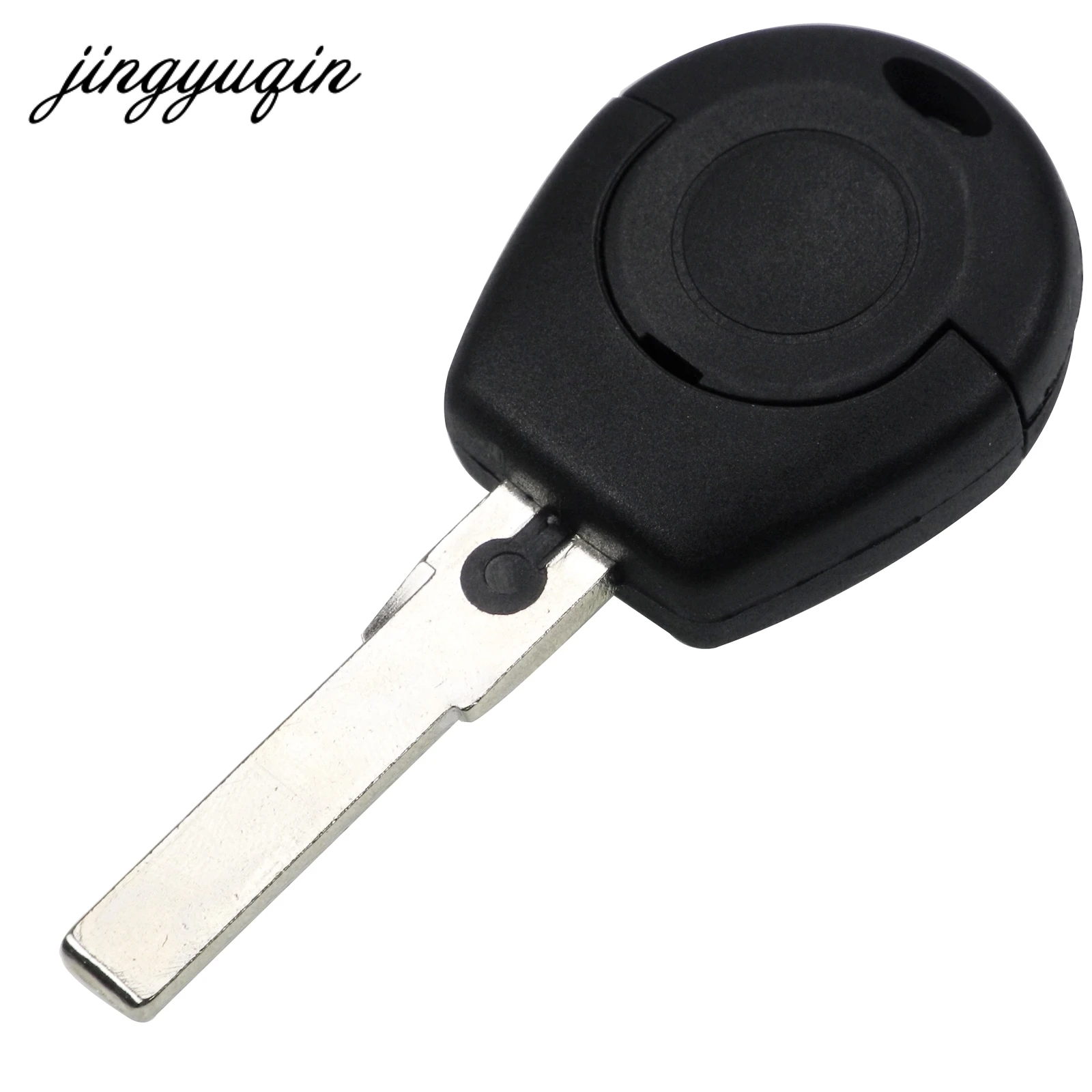 Jingyuqin custodia a conchiglia chiave per auto remota per VW Polo Golf Jetta Sharan Seat Leon SKODA FABIA OCTAVIA 2 pulsanti lama tagliata opzionale