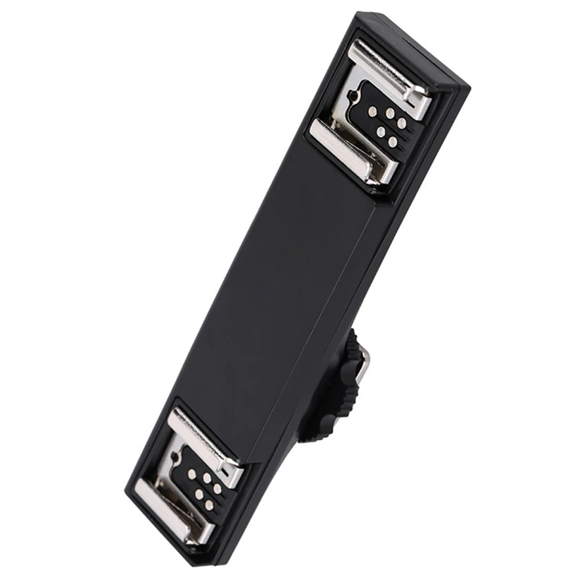 SUPON adaptador divisor de soporte de zapata Dual, Flash de cámara Speedlite para Nikon d3300/d90/d750/d800/d7000/d7200/d5100/d3200/d700