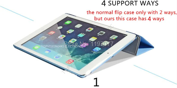 Can be vertical hard & soft tpu silicone back smart pu leather case for apple 2017 ipad cover 9.7