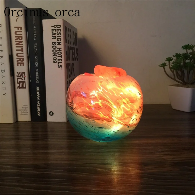 

Simple modern creative Himalaya salt crystal lamp bedroom bedside Nightlight birthday gift lamp free shipping