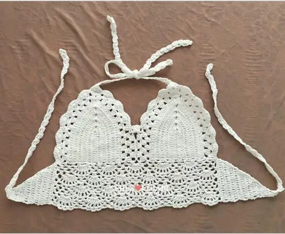 Crochet Bras Bralette Women Cotton thread Beach Sunbathing Tops