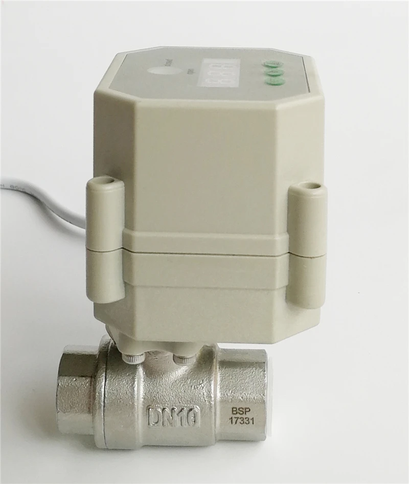 Tsai Fan Timer Control Valve AC110V-230 3/8'' BSP/NPT for garden irrigation or Drain water, CE, NSF certifed, IP67, Metal Gears