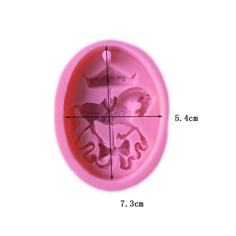 1PCS With Hole Carousel Shape Cake Mold Cake Decorating Tools Mold Silicone Mold For Fondant Silicone Cake Tools