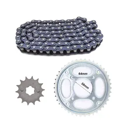 Motorcycle Front Rear Sprocket Chain 428H 126L 15T/42T for Honda SDH150-A SDH150-B SDH150-C SDH150-F WH150-3 CBF150 CBF 150