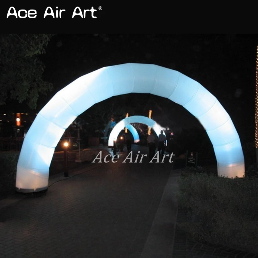 Beautiful Inflatable Light Arch Glow Arch with LED Light for Night Event Marathon