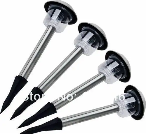 24 Pz/lotto in Acciaio Inox Prato Luce Solare per Il Giardino Decorativo Solar Powered Outdoor Luce Solare SL-04GS