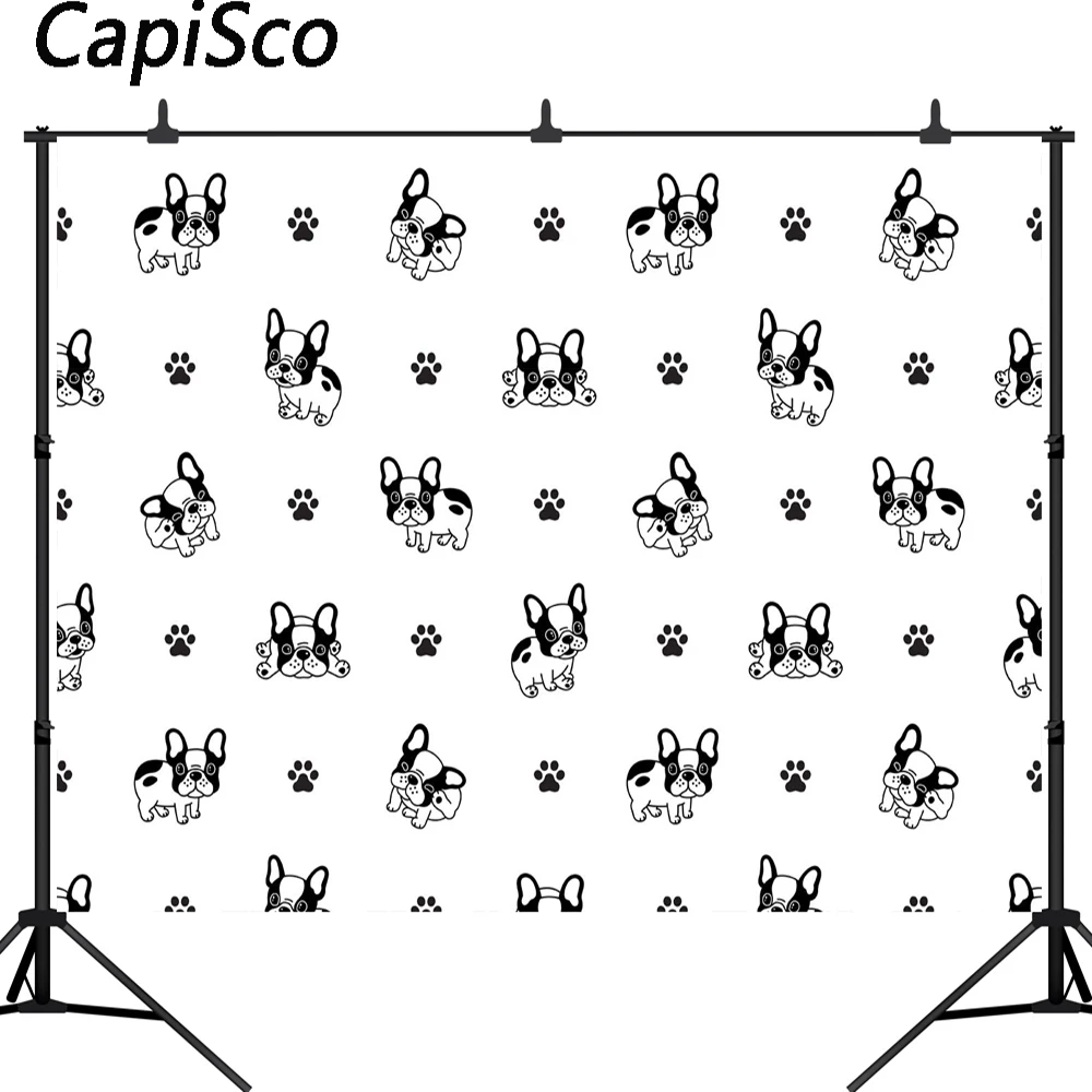 

Capisco Photography backdrops Dog paw Baby shower Children Birthday Party background For Photo Studio photophone photocall