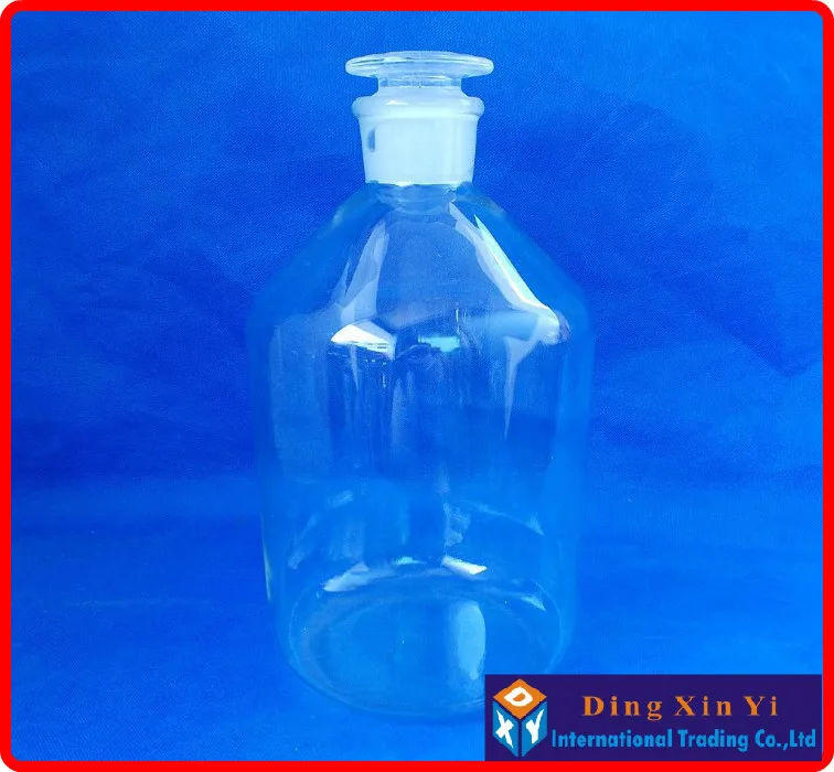 

5000ml Glass reagent bottle with ground-in glass stopper,5000ml Narrow mouth reagent bottle,Transparent glass bottle