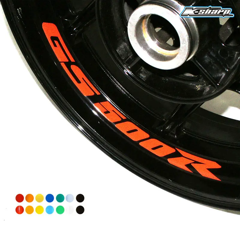 

8X custom inner rim decals wheel reflective Stickers stripes Fit SUZUKI GS 500R