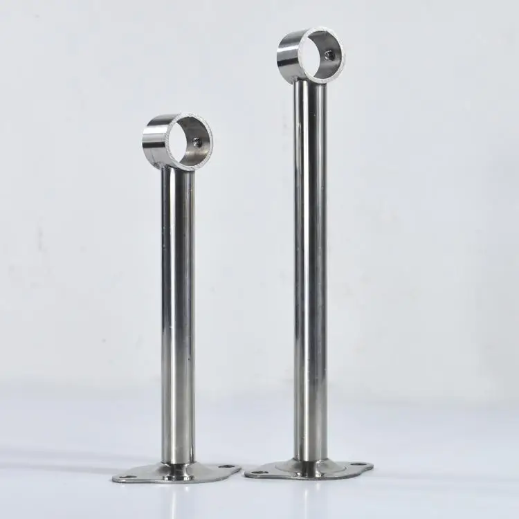 Stainless Steel Hanger Wall Bracket Cloth Rod Towel Rack Holder Fixed Flange House Furniture Closet Bathroom Hardware