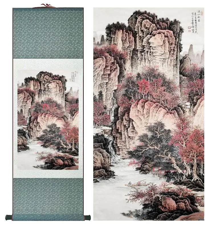 

landscape painting Chinese art Painting Home Office Decoration Chinese painting 2015012117Printed painting