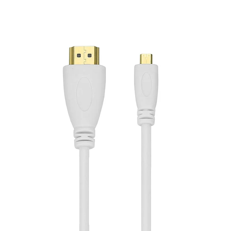 MicroHDMI (typ D) na HDMI-kompatybilny (typ A) pozłacany (szybki) obsługuje Ethernet, 3D, 4K i Ethernet