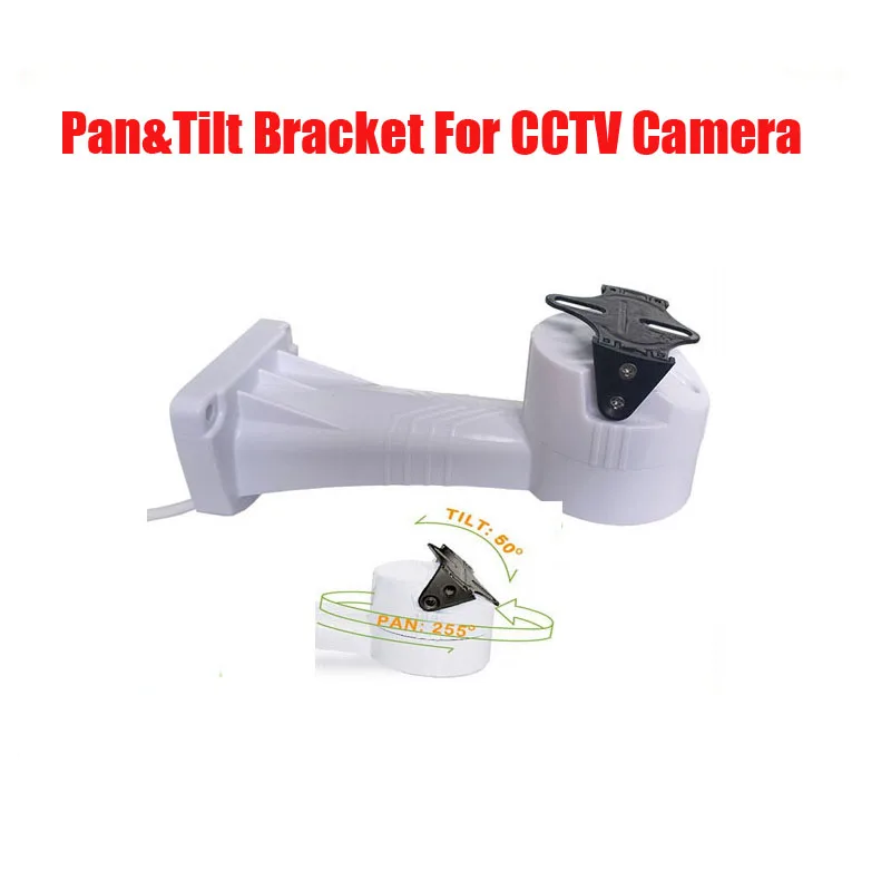 Gratis Verzending Gemotoriseerde Pan Tilt Draaien CCTV Camera Houder Beugel Muurbevestiging RS485 Controle Horizontale 255 Verticale 50 graden