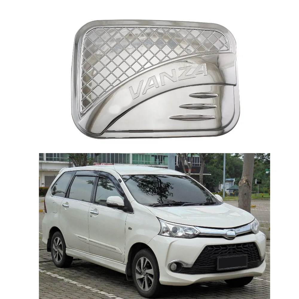 For Toyota Daihatsu Xenia F653 F654RM Avanza 2015 2016 2017 2018 ABS Chrome Car accessories Styling Auto Oil Fuel Tank Cover