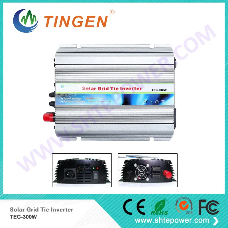 on grid micro solar inverter 300w dc 10.8-28v to ac 90-140v or 190-260v