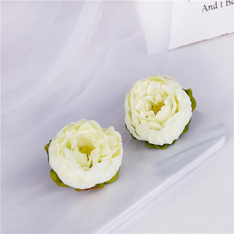 13Colors 5.5CM Lovely Little Rose Peony Artificial Flower For DIY Bridal Bouquet Wedding Decoration Home Decor Supplies Props