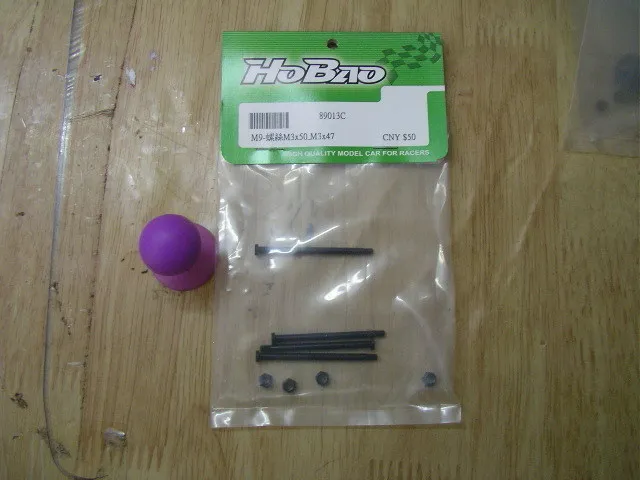 OFNA/HOBAO RACING 1/8 HYPER 8SC/H9 89013C 4szt 6061 Cnc A arm PIN Śruby M3 X 50 & M3 X 47 do części RC