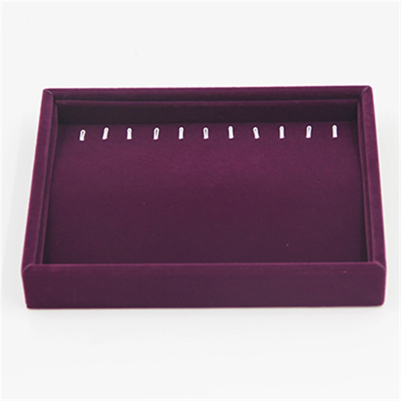 200*150*30mm Purple Velvet Jewelry Stock Tray display