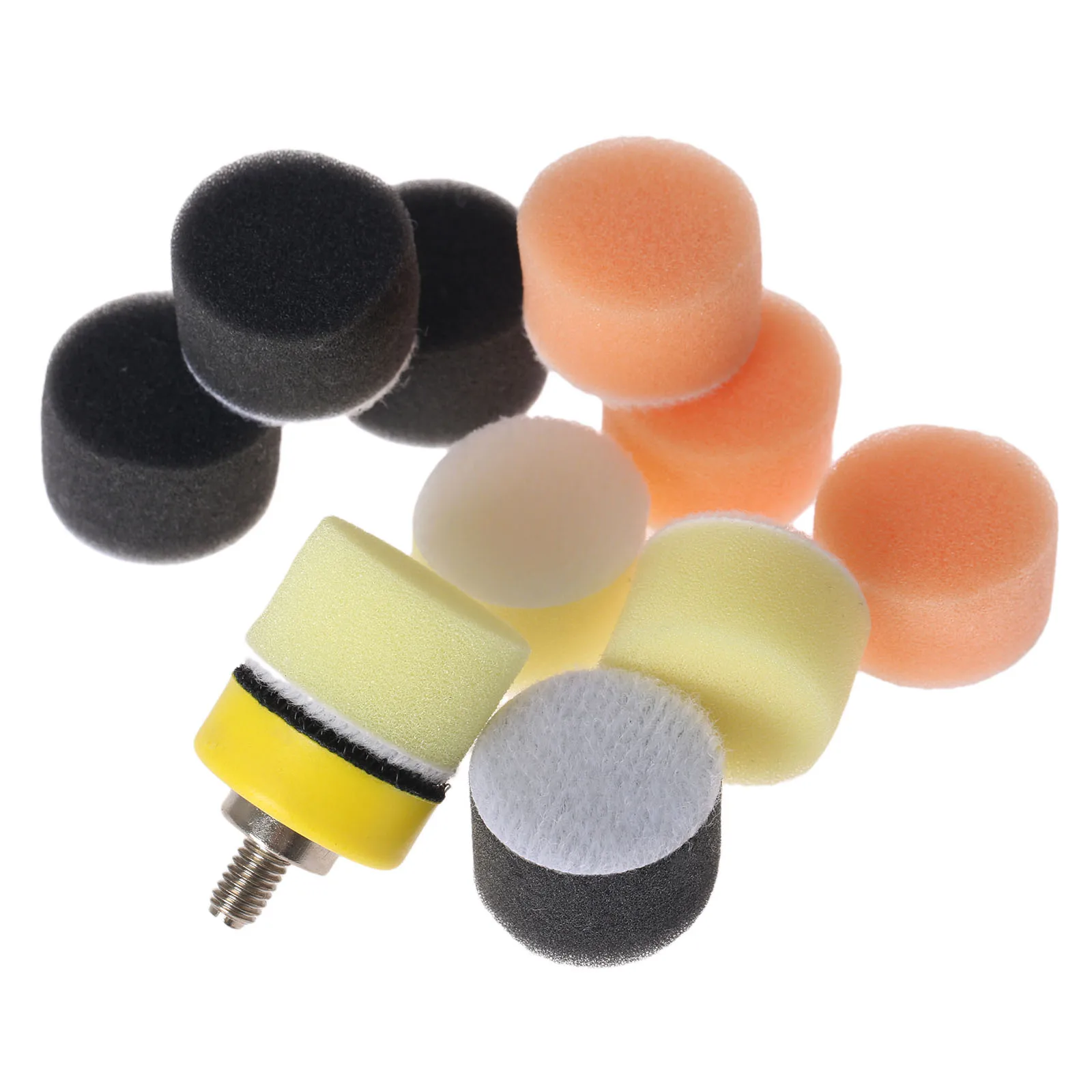 Imagem -05 - Dreld 50 Peças Polegada 25 mm Esponja Enceramento Polimento Almofada para Polidor de Carro m6 Almofada de Polimento Placa Backer para Dremel Ferramenta Rotativa