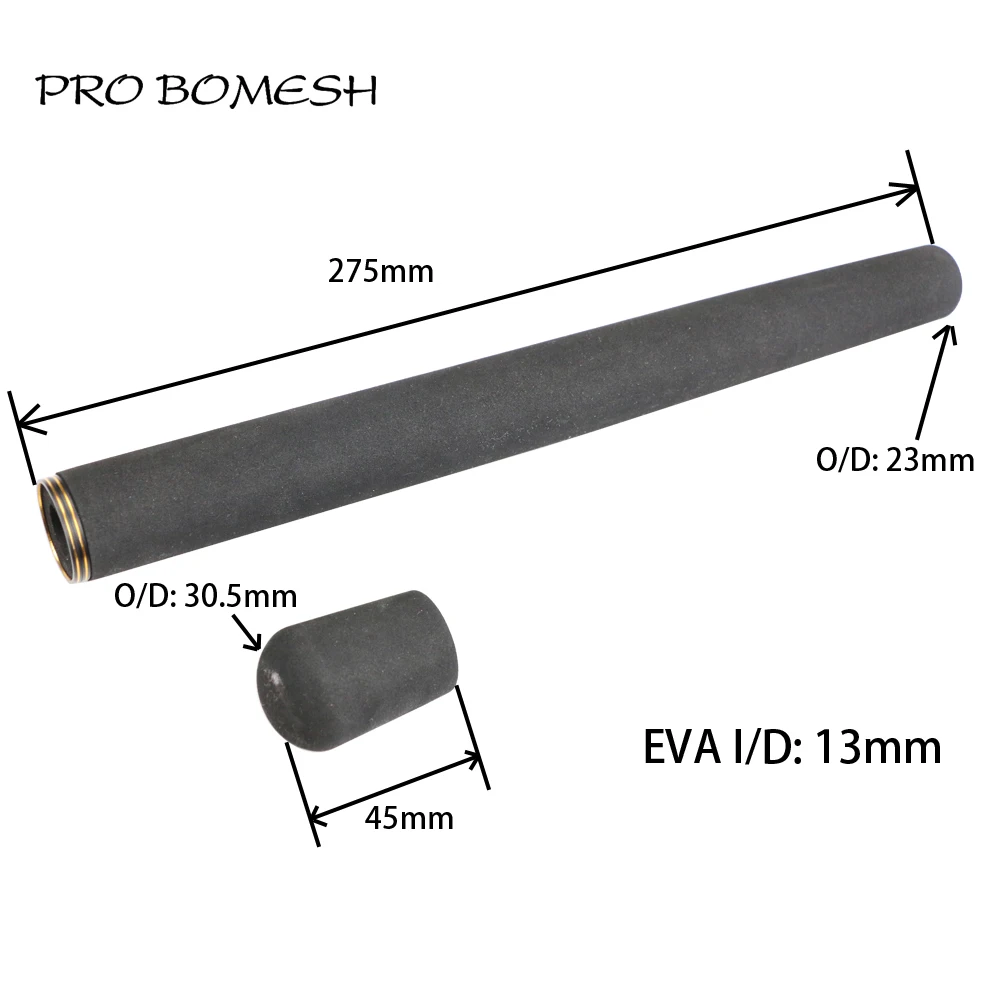 Pro Bomesh 1Set 64g Fuji DPS 18# Spinning EVA Handle Kit Sea Bass Rod Boat Rod Handle Kit DIY Fishing Rod Pole Accessory