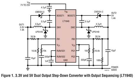LT1941EFE LT1941 — тройной монолитный импульсный регулятор