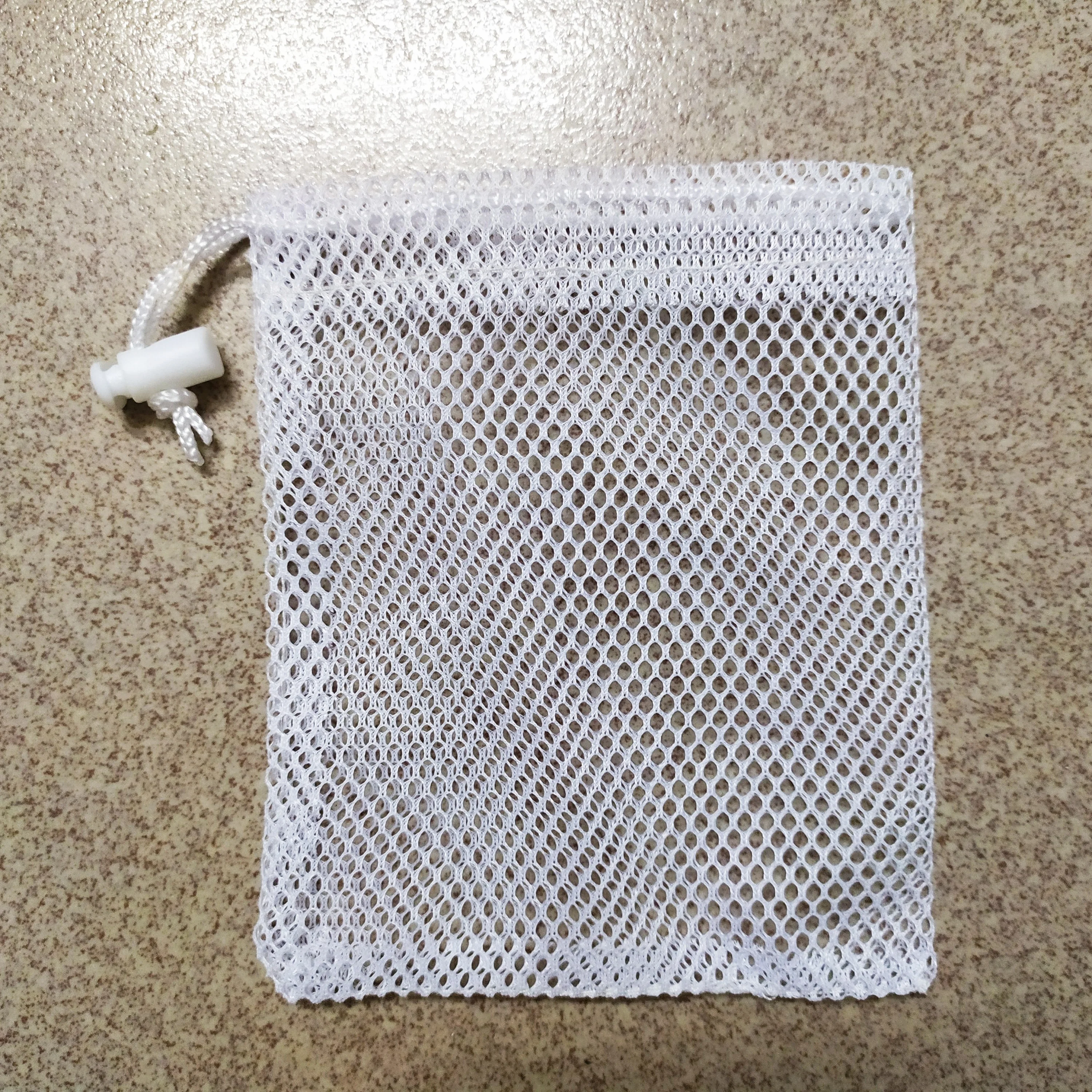 100pcs free shipping mesh jewelry gift pouch drawstring gift polyester mesh laundry bag for golf ball packaging