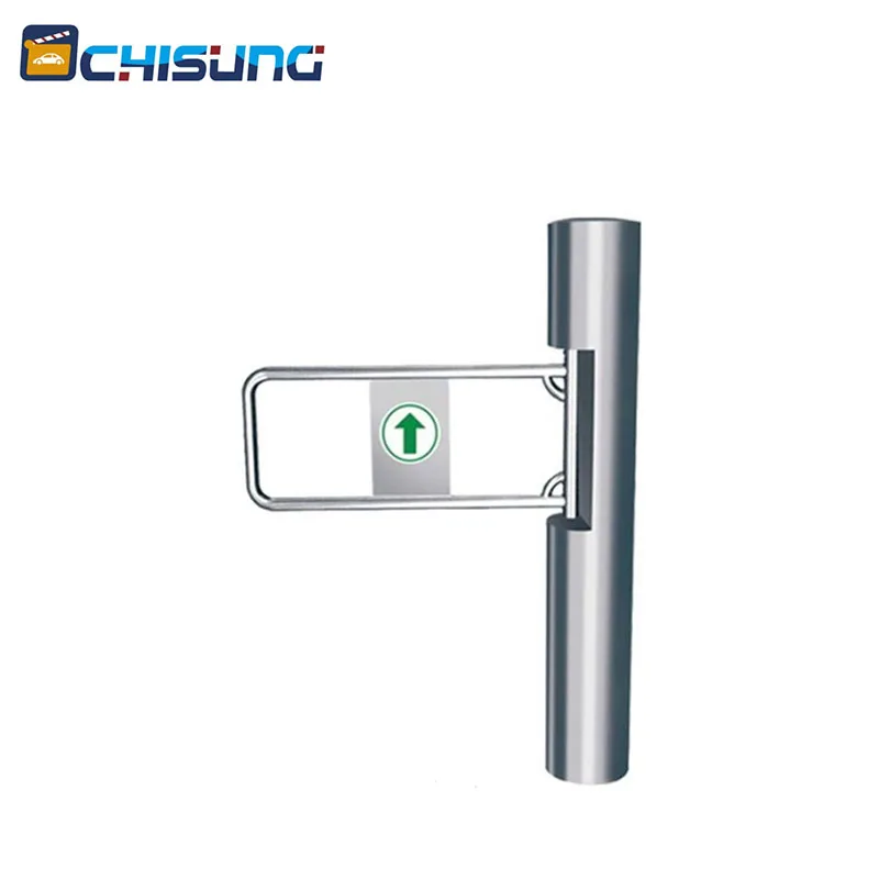 Electronic security supermarket barrier gate swing gate turnstile bi-directional for door entrance