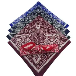 55cm Bicycle Square Scarf Retro Paisley Bandana Headwear Hand Kerchief Hair Band Scarf Hip Hop Neck Wrist Wrap Band Headtie Gift
