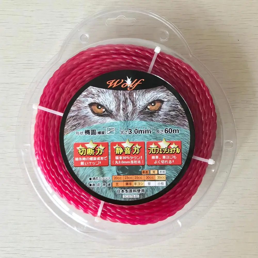 Grass Trimmer Line 3.0mm Diameter 380G twist for Brush Cutter Power Nylon Line Grass Cutting weed cutter