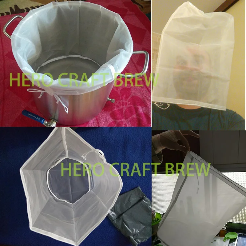 Home Brew 55cm*50cm Brouwen Filter Bag For Craft Brew In Bag All Grain Homebrew Wine Filter Bag Rice Wine Can Be Customized