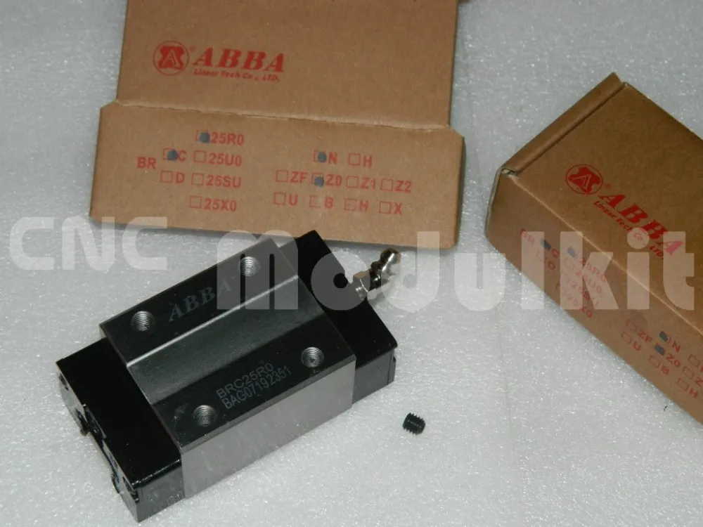 Original Taiwan Linear Rail Guide BRR25 BR25 ABBA Block BRH25 BRC25RO BRC25AO Bearing BRC25UO BRC25SU Square Flange CNC Modulkit