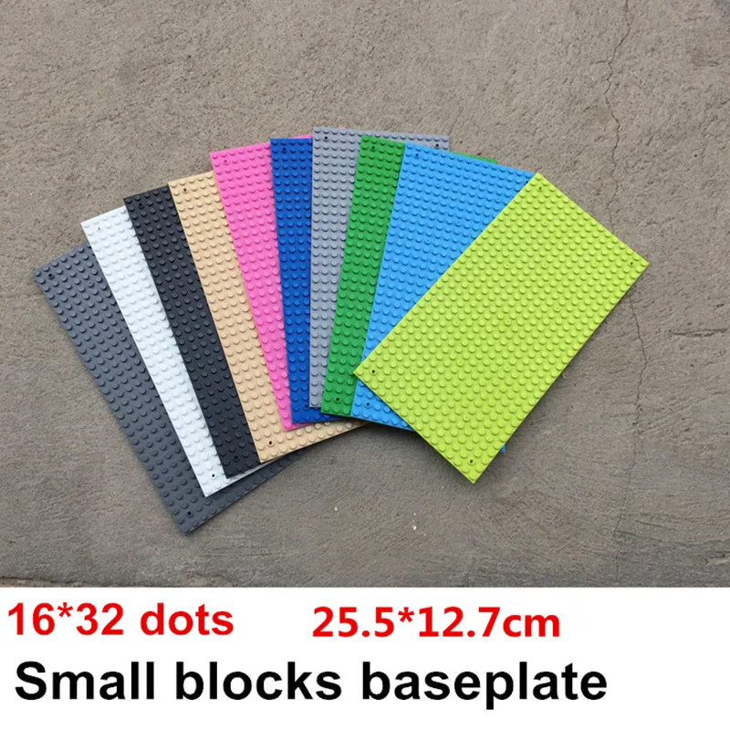 32*16 Dots 12.7*25.5cm Small Blocks Base Plate 1pcs Building Blocks DIY Baseplate Compatible with  Blocks