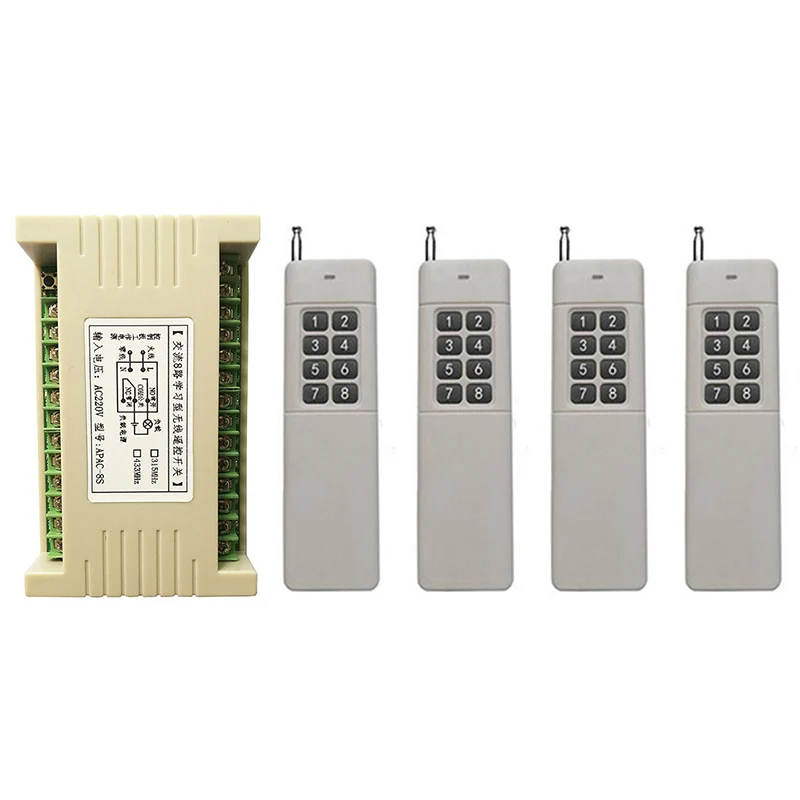 3000m-long-range-ac220v-8-ch-channel-8ch-wireless-remote-control-led-light-switch-relay-output-radio-rf-transmitter-and-receiver