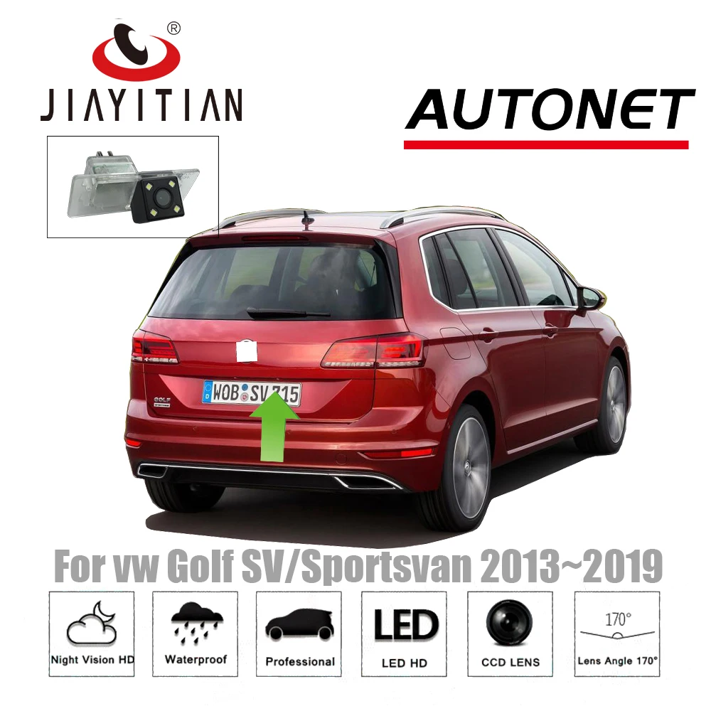 

JIAYITIAN Rear View Camera For VW Golf Sportsvan golf SV 2013~2019 2018 2017/Backup Camera/ccd Night Vision/License Plate camera