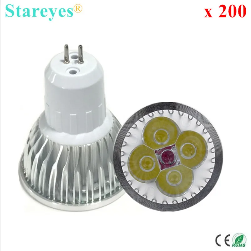 Free shipping 200 pcs Dimmable 4W 3W GU5.3 MR16 GU10 E27 B22 E14 High Power LED Spotlight Downlight lamp droplight bulb light