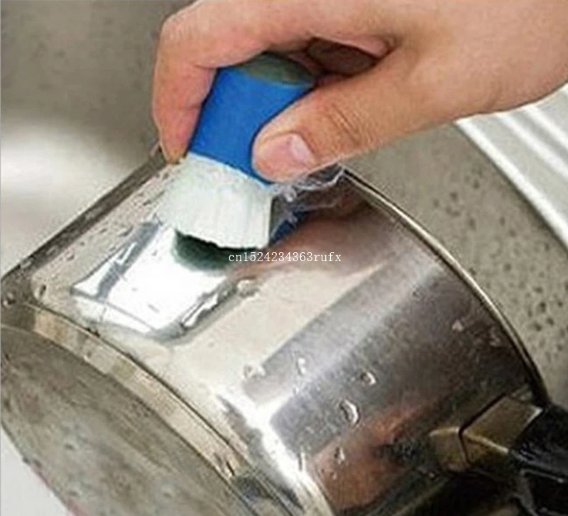 

200 pcs Cleaning Brushes Magic Stick Metal Rust Remover Cleaning Stick Wash Brush Pot Cleaning Brush
