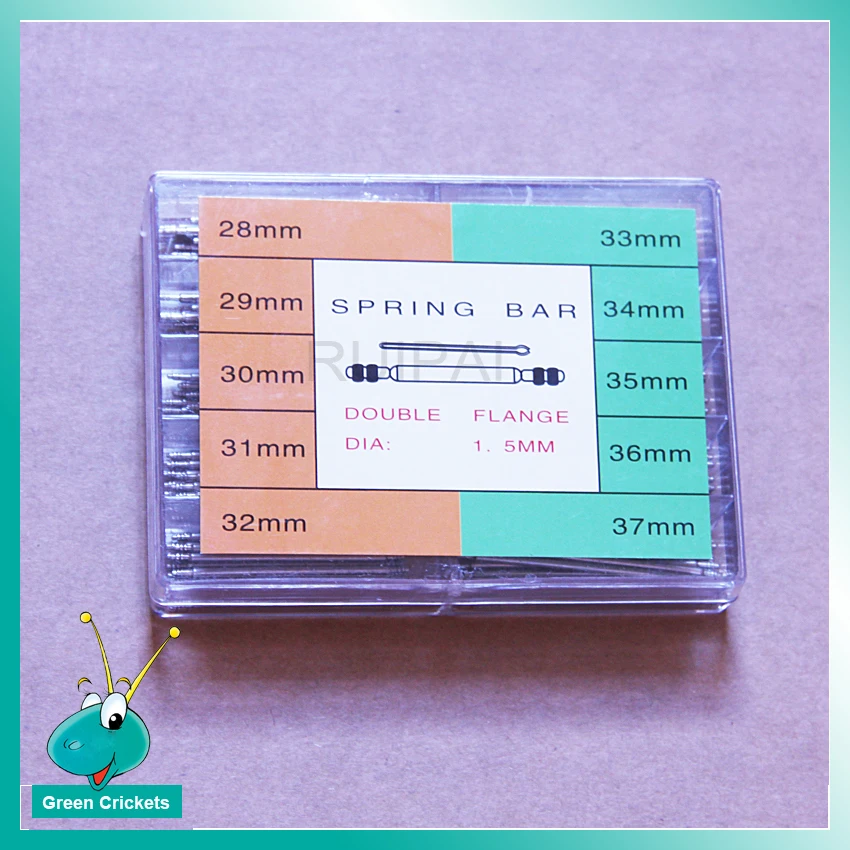 

High Quality Stainless Steel 28mm~37mm Watch Spring Bars set, DIA 1.5mm Assort Big Size Watch Spring bar Link Pins Kit