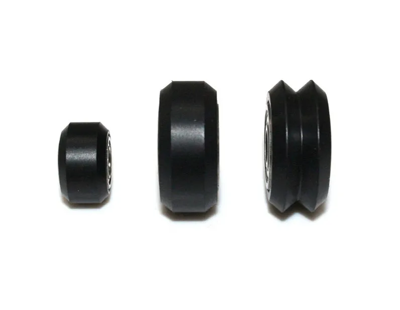 3D Printer Aksesoris Pom Bearing Roda Plastik Idler Bantalan Hitam Aluminium Profil Roda