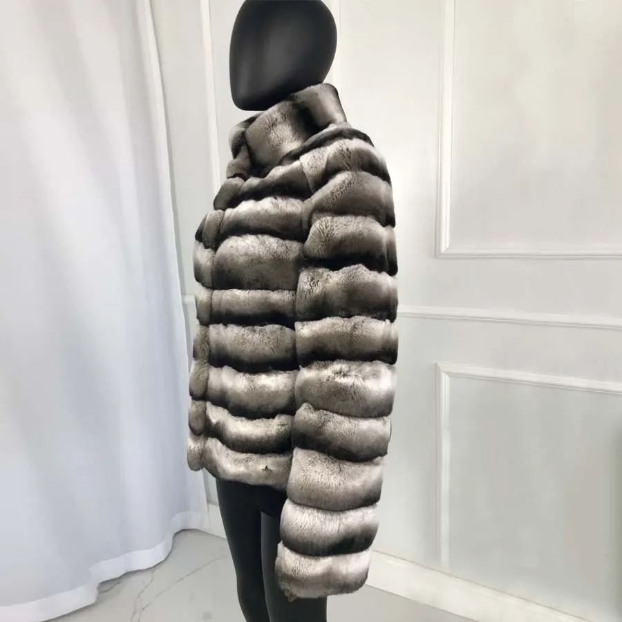 Manteau en fourrure de lapin véritable pour femme, veste d'hiver élégante, manteau à capuche en fourrure véritable naturelle, document Alberchilla, haute qualité