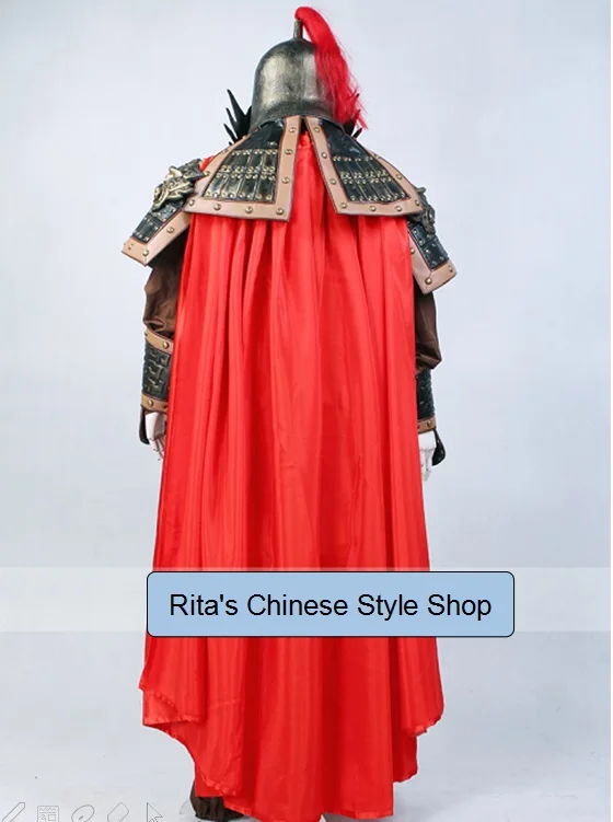 High Quality Genuine Leather The General Armour Stage Show Performance TV Play Use Costume Hanfu Men's Costume