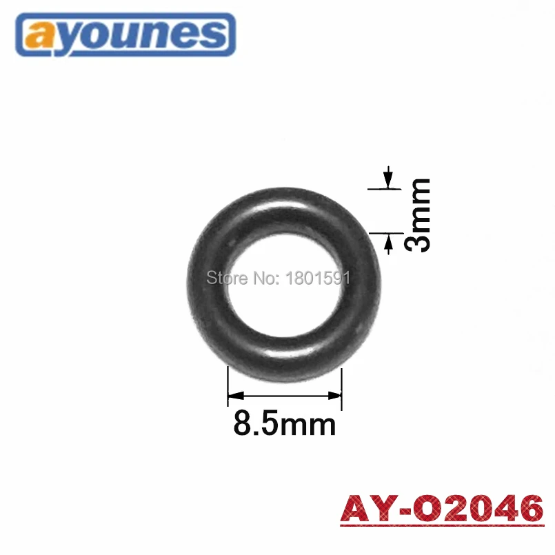 free shipping 500pieces rubber o ring seals 14.5*8.5*3mm for bosh fuel injector seals auto parts (AY-O2046)