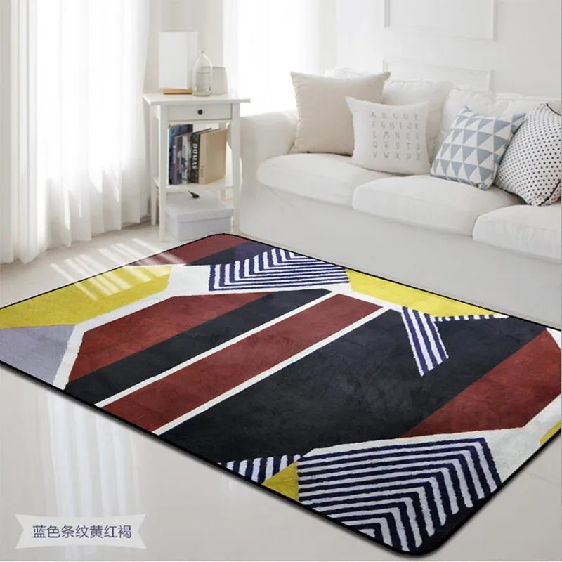 

Geometry Shape Carpets For Living room Rug bedroom Bay window Home blanket Bedside Antiskid Mat Rugs Modern Room Decor Carpet