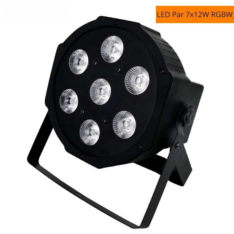SHEHDS Vaste Plug 7x12 W RGBW 4in1/7X18 W RGBWA + UV 6in1 Mobiele Plug LED Par Licht Voor DJ Disco Party Kerst Decoratie