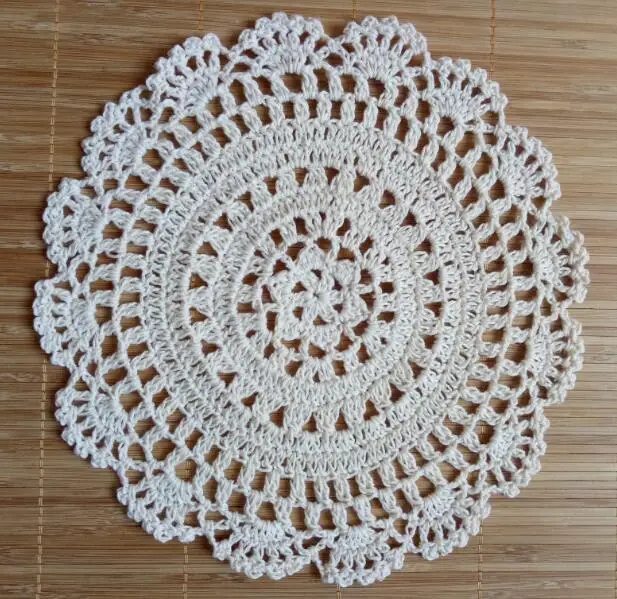 NEW lace cotton flower table place mat crochet tea placemat Christmas dining coaster kitchen Table decoration and accessories