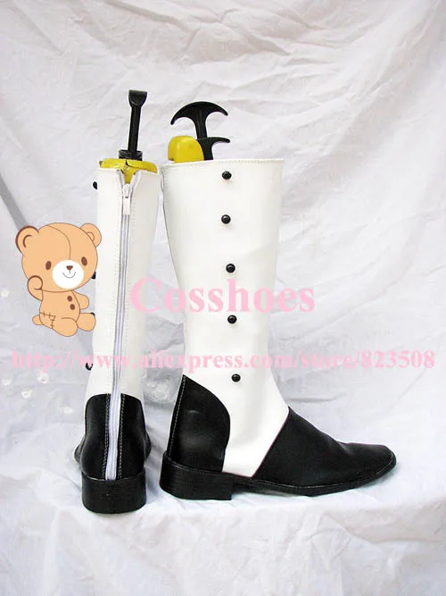 Custom Made Circus Kolonel Grijs Schoenen Laarzen Van Black Butler Kuroshitsuji Cosplay