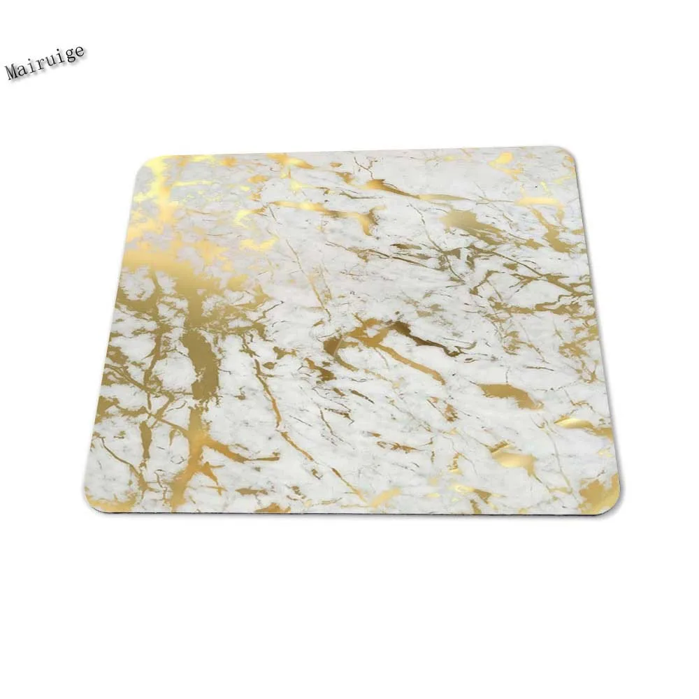 Mairuig  golden and white marble  Buy mouse pad  Gaming mouse pad size 250x290x2mm /180*220*2MM/250*200*2mm